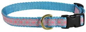 Geometric Flowers - 5/8-inch Ribbon Dog Collar