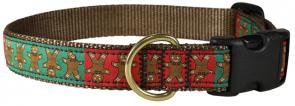 Ginger Bread Man - 1-inch Ribbon Dog Collar