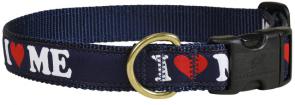 I LOVE MAINE - 1-inch Ribbon Dog Collar