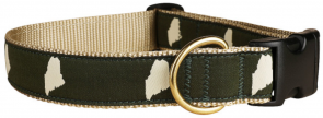 Maine Silhouette - 1.25-inch Ribbon Dog Collar