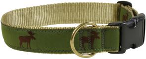 Moose - 1.25-inch Ribbon Dog Collar