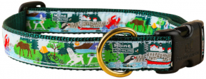 Vacationland - 1-inch Ribbon Dog Collar