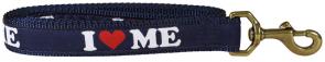 I LOVE Maine - 1-inch Ribbon Dog Leash