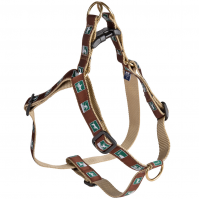 Step-In 1-inch Ribbon Dog Harness - Parks and Rec
