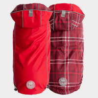 Reversible Dog Raincoat | Red