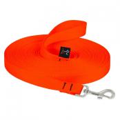 Nylon Dog Training Leash - Blaze Orange