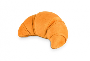 Squeaky and Crinkly Stuffed Dog Toy - Croissant