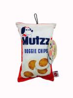 Squeaky and Crinkly Stuffed Dog Toy - Mutz Chips