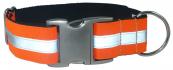 Reflective Safety Dog Collar - Blaze Orange
