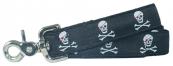 Pirate Skulls Dog Leash - Black