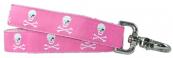 Pirate Skulls Dog Leash - Pink