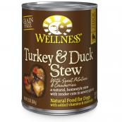 Wellness Canned Dog Food - Turkey and Duck Stew - 12.5oz