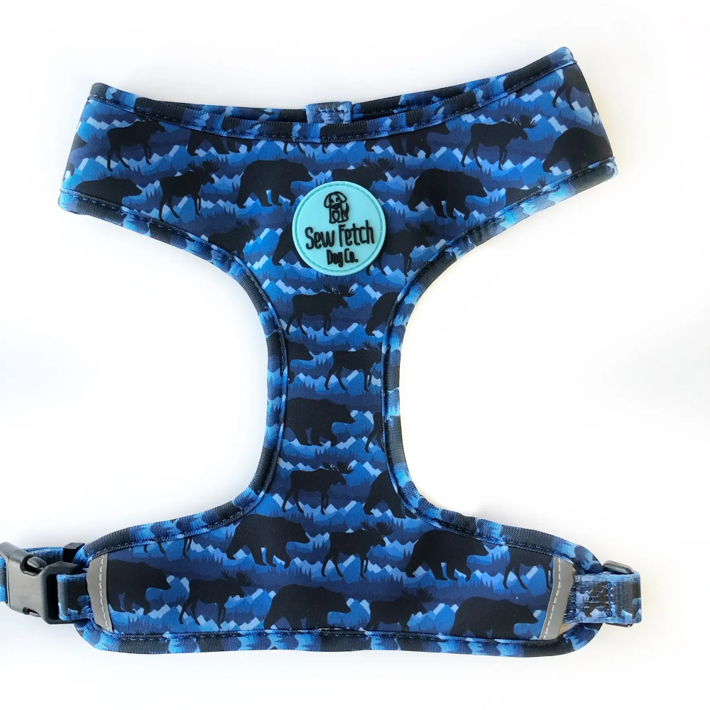 swf-dog-harness-neoprene-blue-moose-and-bear-1